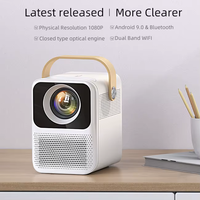 High Quality 4K Pico 1080P WIFI Smart LED LCD Android Mobile Home Theater Portable Pocket Video Mini Projector — image 2