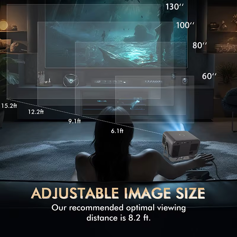 Tripsky T5pro Private Model Android 13 Home Theater 1080p Wifi 6 Mini LCD Smart Android Proyector Portable 4k Video Projector — image 5