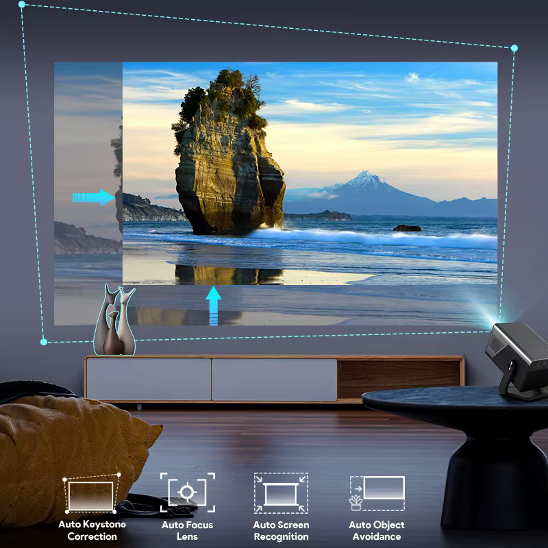 Tripsky X7AD LCD High Lumens 1080P Android Projector Home Theater Video 4k Proyector Portable Smart Google TV Mini Projector — image 5