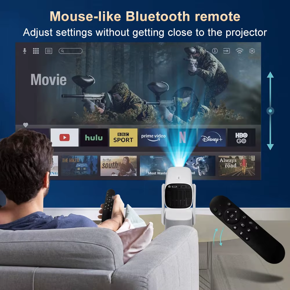 Mini Projector Rechargeable Battery Powered Projector 1080P Smart Portable Proyector Auto Focus Keystone Outdoor Movie Projector — image 6