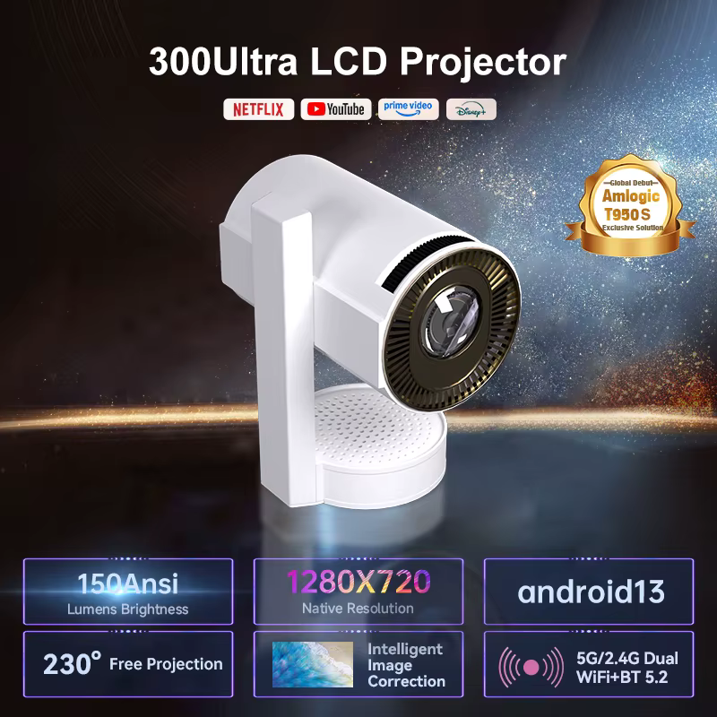 Tripsky Smart Projector Bluetooth 4K HD Android 13 Projector Mini Portable Projector Android Smart Wifi Movie Proyector — image 2