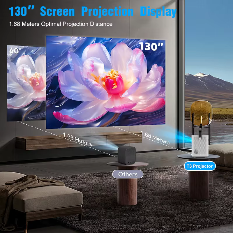 Tripsky Smart Android Projector Portable Home Theater Projector LCD Screen 1080P Android Projector — image 4