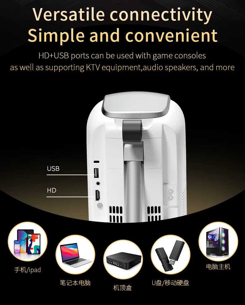 Tripsky Home Projector Android 13 Proyector Smart HD Bluetooth WIFI Portable Mini Outdoor Projectors 4K — image 5