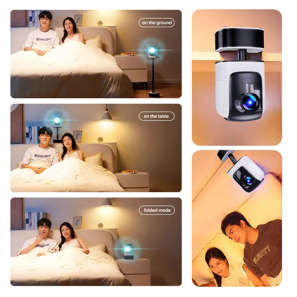 Proyector TS-1 Video Projector Mini Smart Led Lamp Home Portable Lcd Mini Projectors 1080p Full HD Android Projector With Stand — image 6