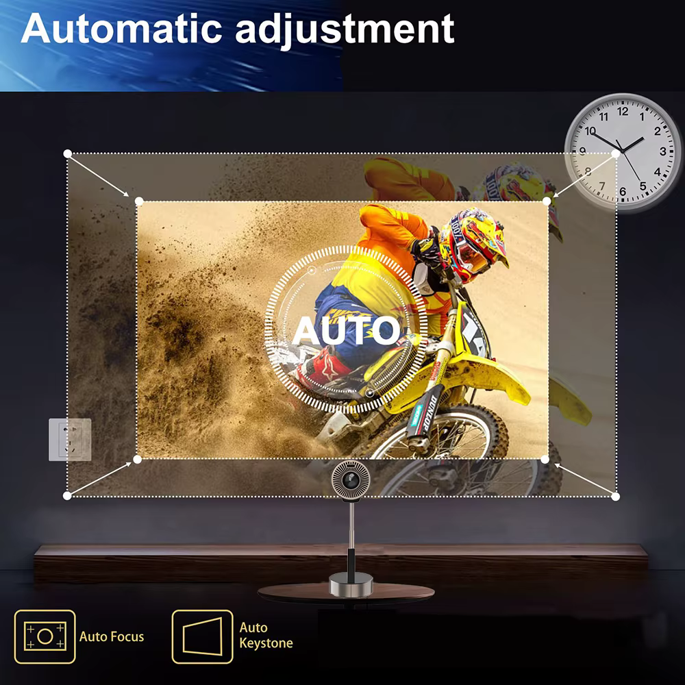 Tripsky New Model TS-13 Projector Home Theater Native 1080P 200 Ansi Lumens Auto Focus Mini Projector — image 3