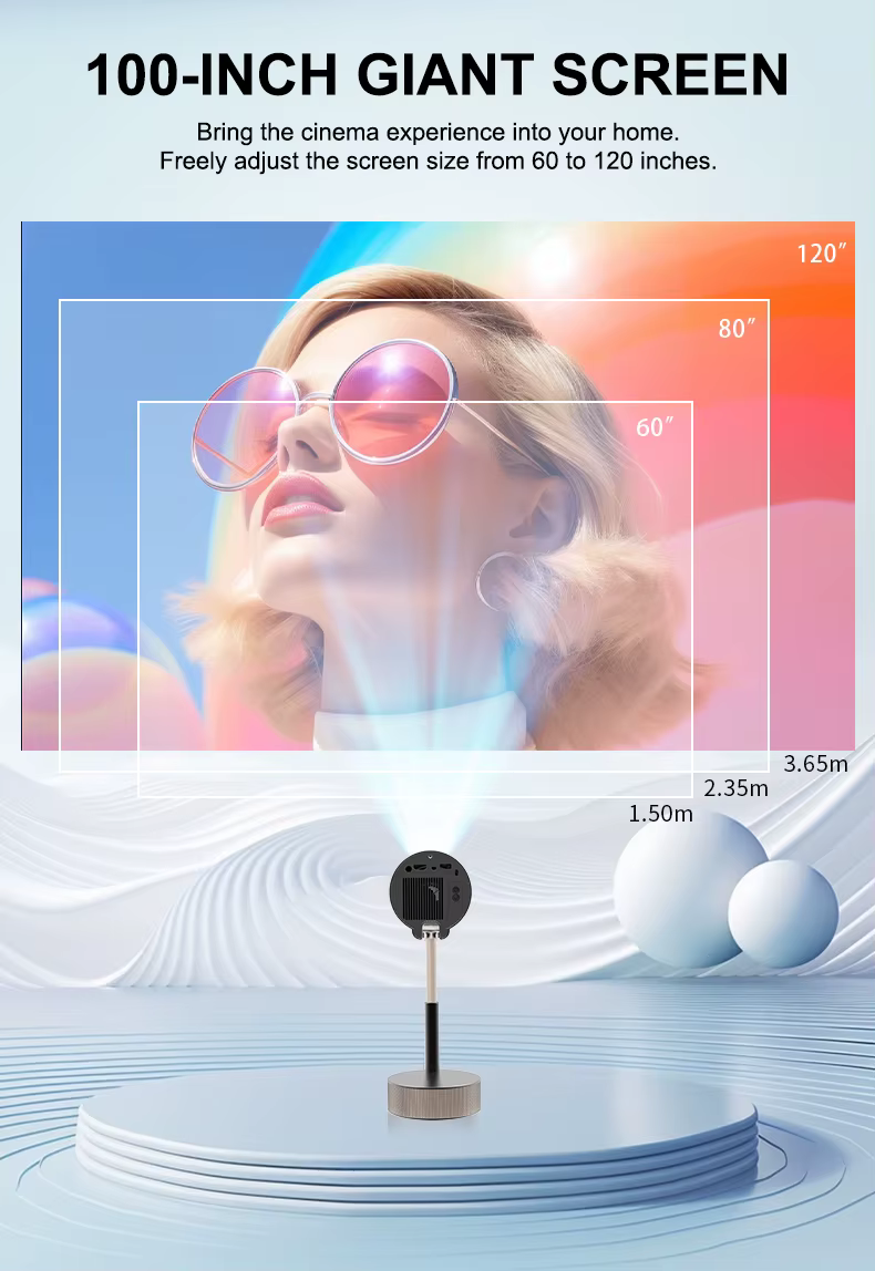 Tripsky New Model TS-13 Projector Home Theater Native 1080P 200 Ansi Lumens Auto Focus Mini Projector — image 5