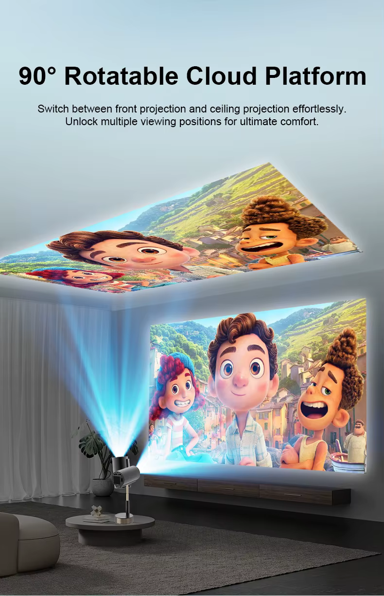 Tripsky New Model TS-13 Projector Home Theater Native 1080P 200 Ansi Lumens Auto Focus Mini Projector — image 6