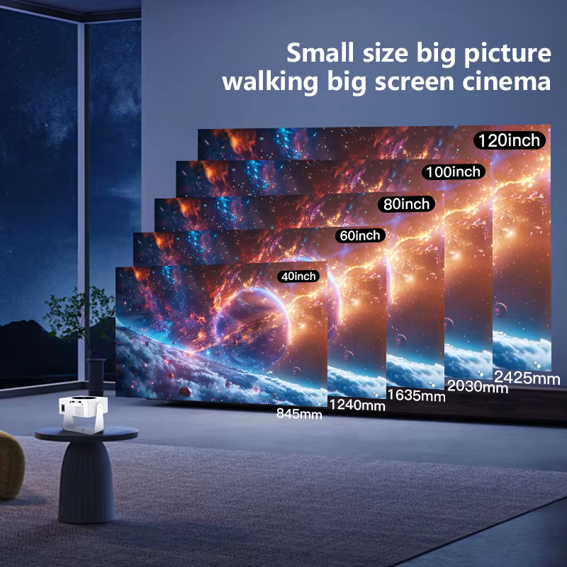 Tripsky T1pro Mini Projector with WiFi and Bluetooth 4K Support Smart Projector Android 13 Outdoor Portable Proyector — image 4