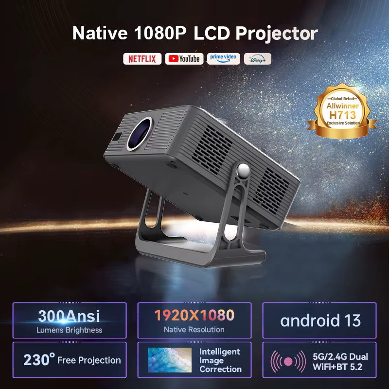 Tripsky T7 1080P Projector 4K Video Movie Smart Android Proyector WiFi High Brightness Home Theater Beamer Projectors — image 2