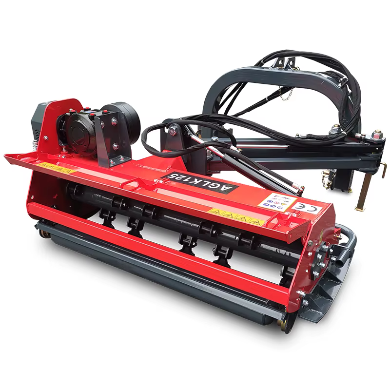 CE Certification AGLK Tractor PTO Shaft Hydraulic Offset Flail Mower Mulcher with Adjustable Cutting Width — image 3
