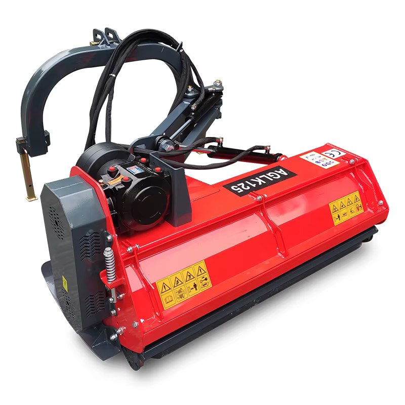 CE Certification AGLK Tractor PTO Shaft Hydraulic Offset Flail Mower Mulcher with Adjustable Cutting Width — image 5
