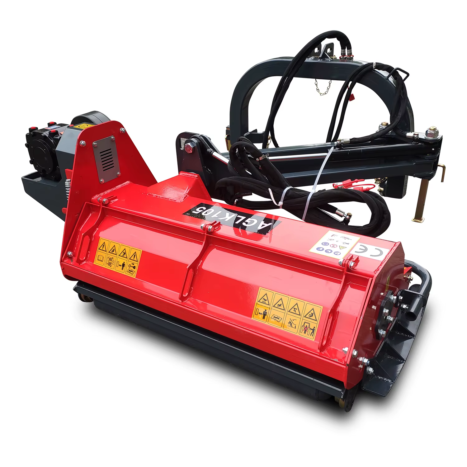 Farm Machinery Offset Flail Mulcher Hydraulic PTO Flail Mower for Compact Tractors — image 2