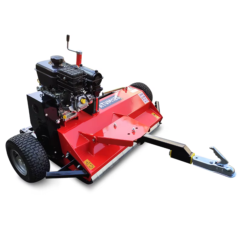High Productivity Pull Behind Lawn Mower Quad ATV Flail Mower with Gasoline for Agricultural Use — image 2
