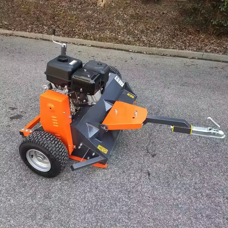 High Quality Grass Cutter Machine Tow Behind Mower ATV Flail Mower with 15hp Gasoline Engine — image 4