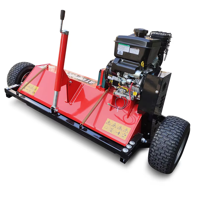 Agriculture Equipment and Tools Towable ATV Flail Mower with Gasoline Cutting Grass Lawn Mower — image 3