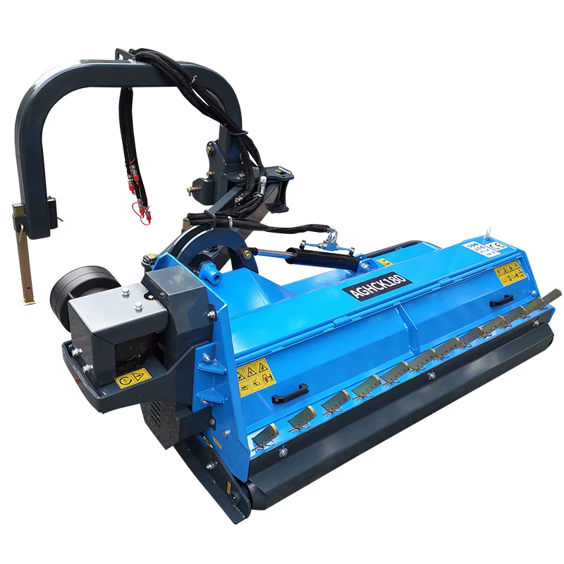 AGHKC Tractor PTO Driven Grass Cutter Machine Hydraulic Rear Side Flail Mower for Meadows — image 3