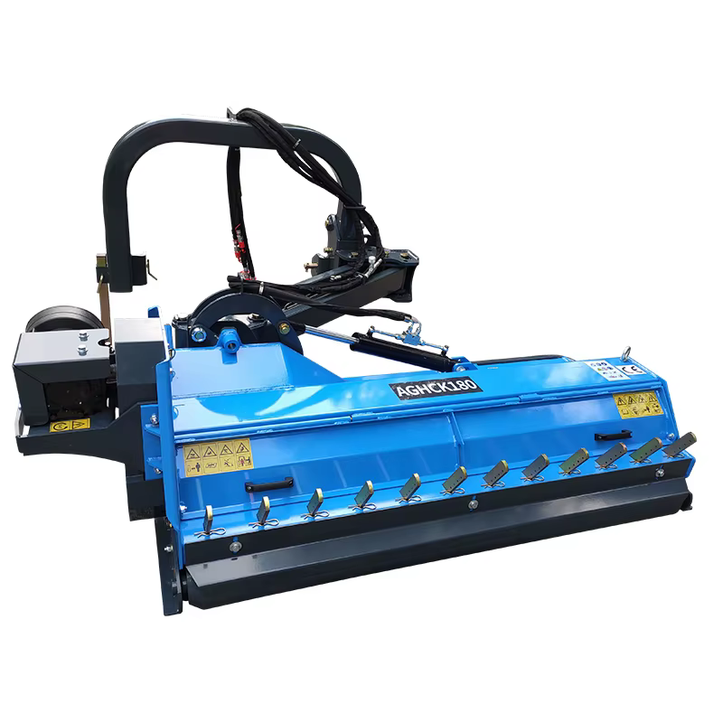 AGHKC Tractor PTO Driven Grass Cutter Machine Hydraulic Rear Side Flail Mower for Meadows — image 4