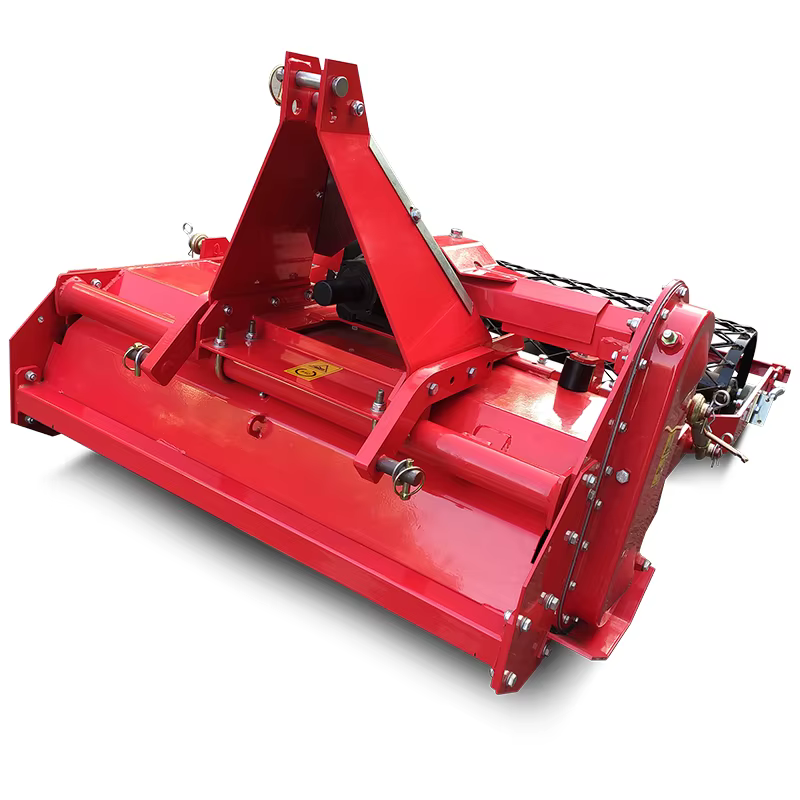 Agricultural Machinery 3 Point PTO Driven Farm Cultivator Tractor Rotary Tiller Stone Burier for Sale — image 2