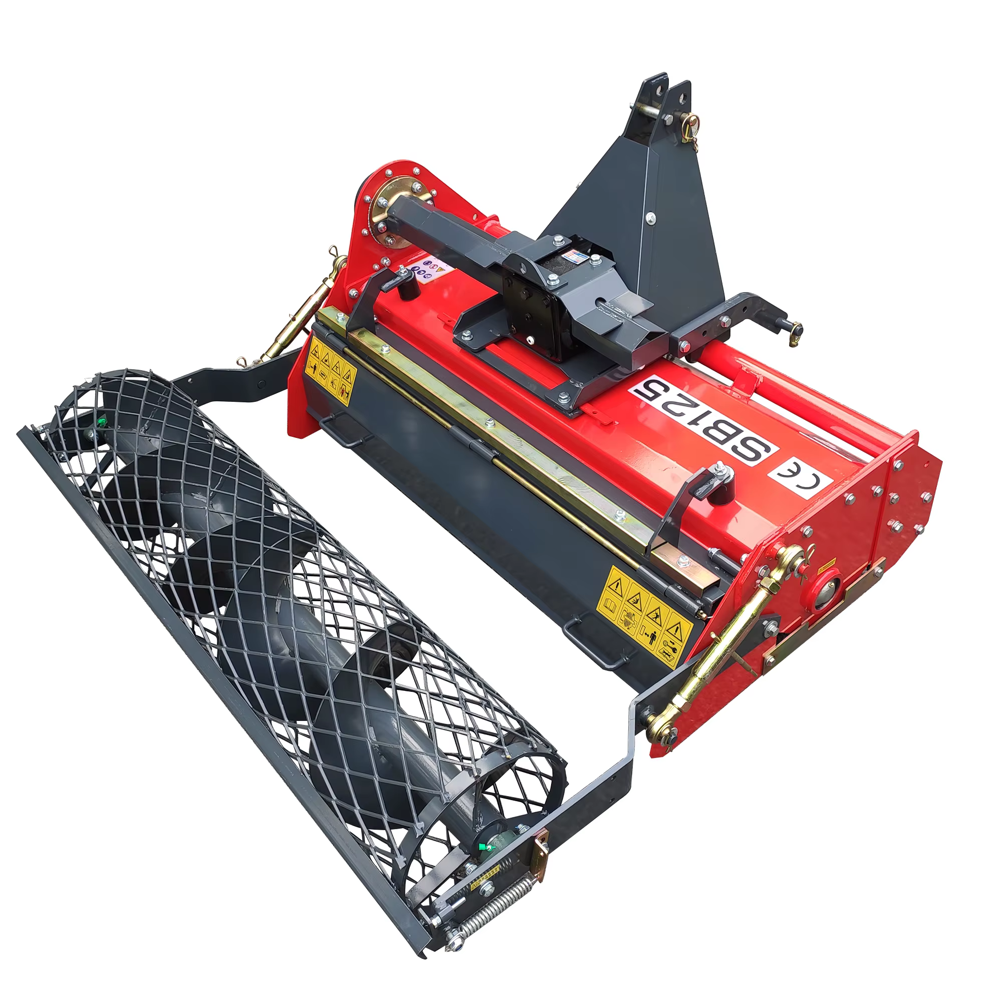 CE Approved Farmland Garden SB Series Light Duty Tractor 3 Point PTO Rotary Tiller Stone Burier — image 2
