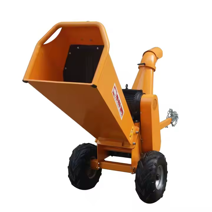 15HP Wood Crusher Tree Shredder Gasoline Electric Mulcher Chipper Combo — image 4