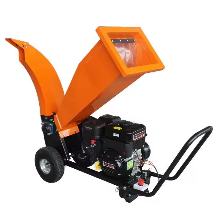 Dual Fuel 6.5HP Compact Electric Gasoline Wood Chipper Garden Shredder — image 2