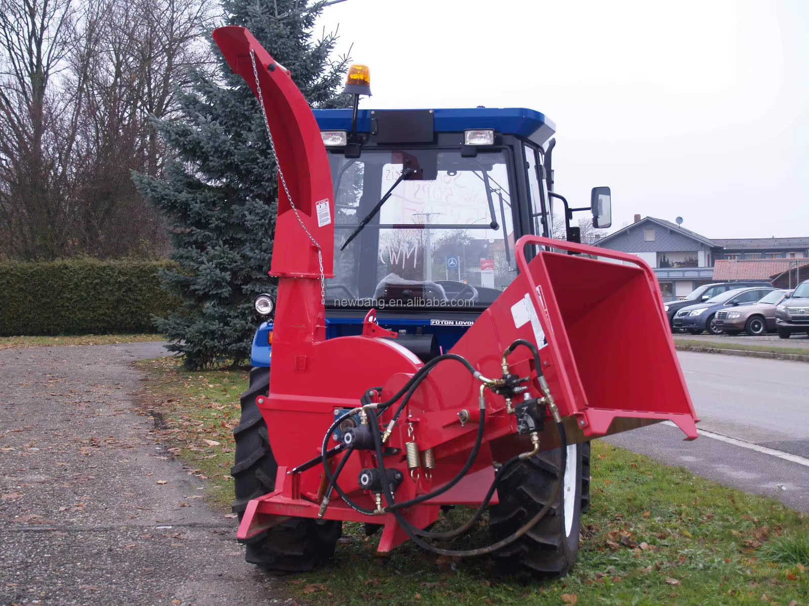 CE Approved 15-50hp Hydraulic Wood Chipper Wood Branch Crusher Tree Shredder TM86H — image 4