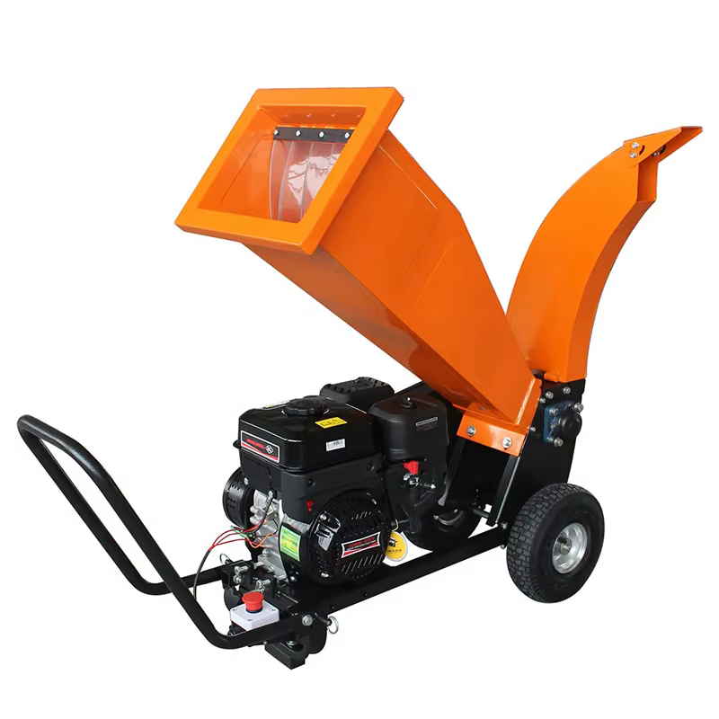Electric and Gasoline Type 6.5hp Compact Petrol Small Wood Chipper Garden Shredder — image 4