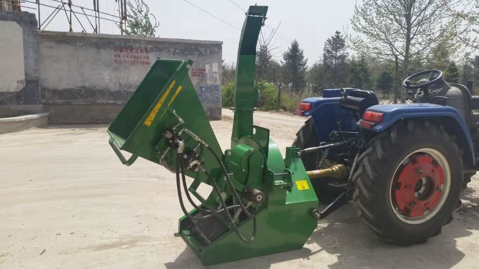 High Quality Garden Tractor PTO Wood Chipper With Auto Hydraulic Feeding — image 4
