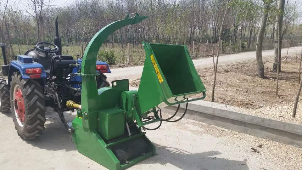 High Quality Garden Tractor PTO Wood Chipper With Auto Hydraulic Feeding — image 6