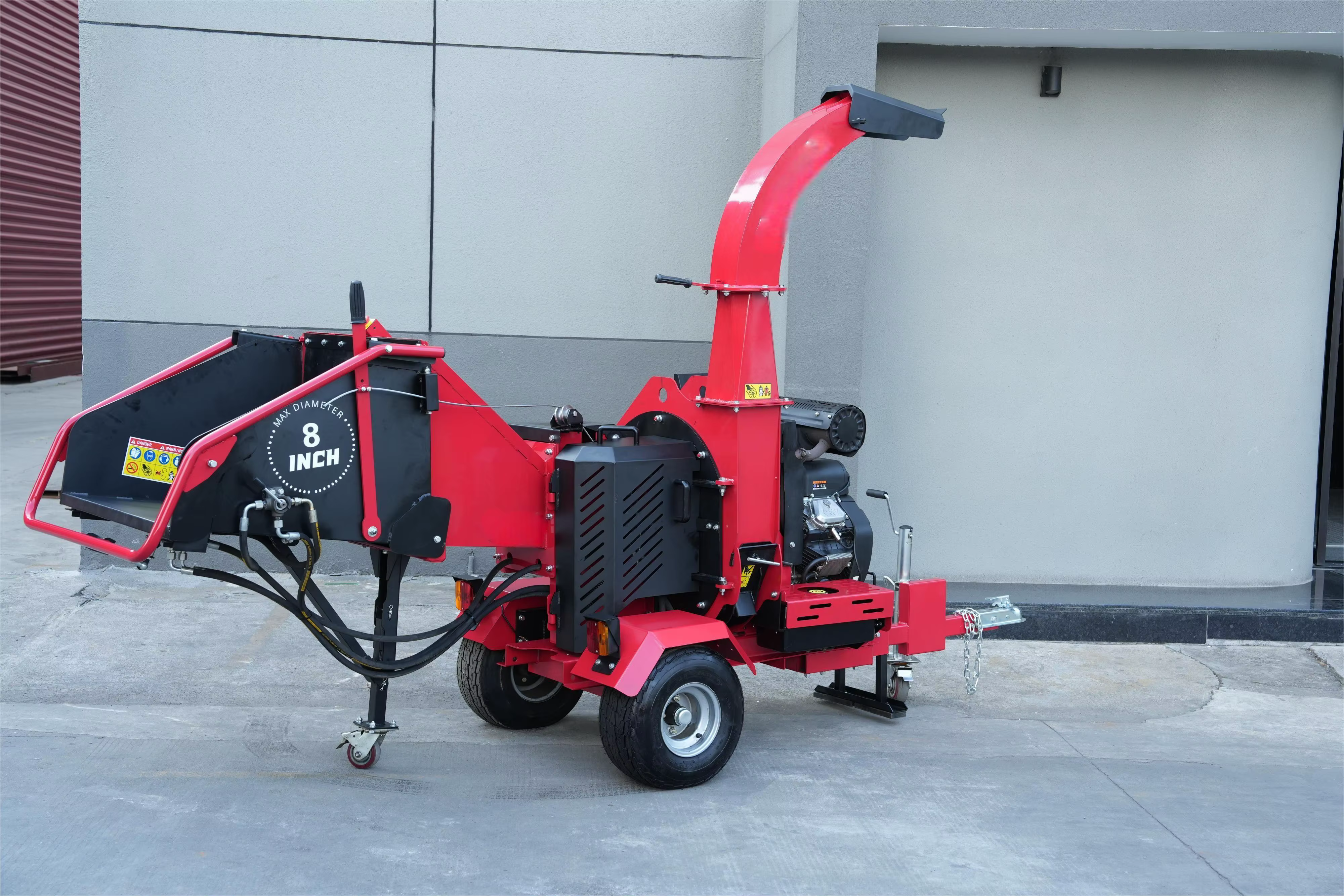 Hydraulic Feeding Forest Farm Machinery ATV Wood Chipper Shredder Tree Branch Crusher Machine — image 4
