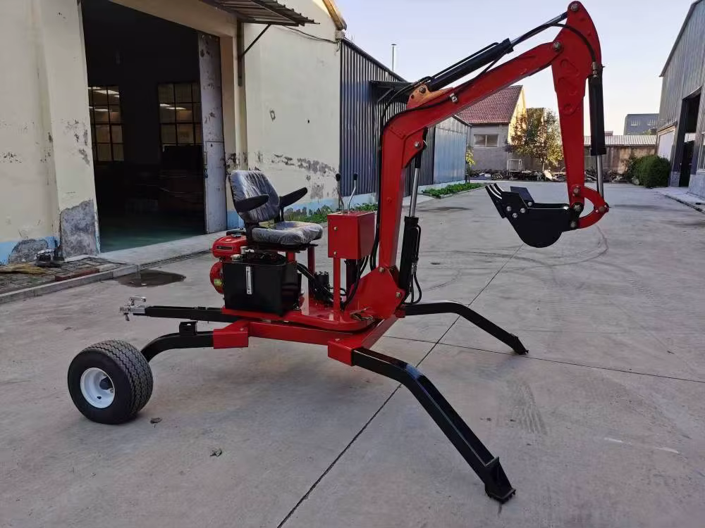 High Quality 360 Degree Rotation Atv Towable Backhoe Digger Excavator Loader — image 2