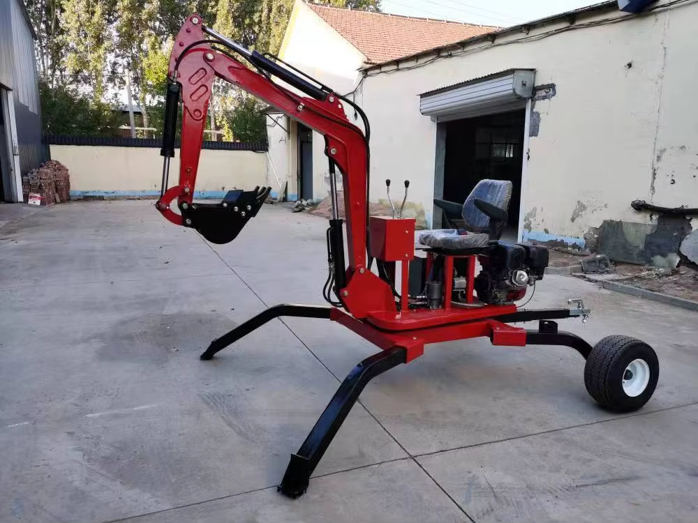High Quality 360 Degree Rotation Atv Towable Backhoe Digger Excavator Loader — image 3