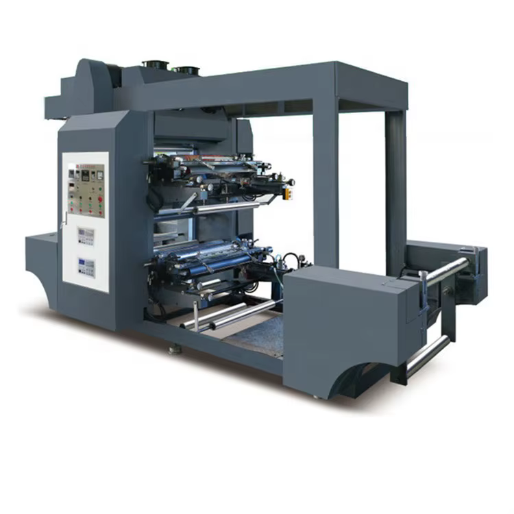 4 Bopp/Pet/PVC Film 3 Color Flexo Label Printing Machine New Automatic Letterpress Plate for Paper and Label Printing — image 3