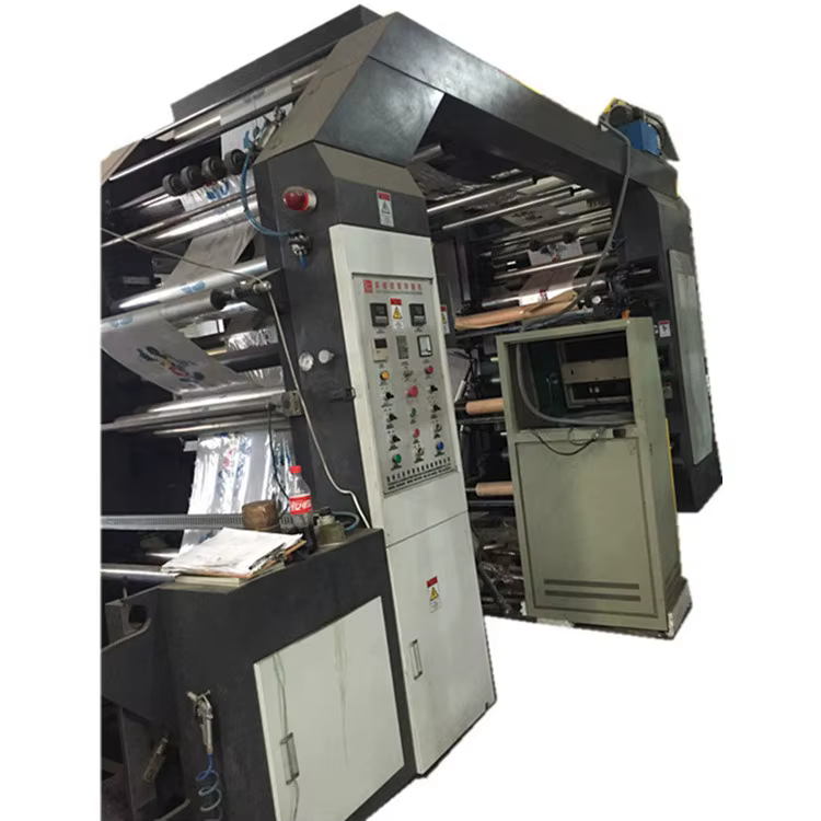 Great Price HDPE LDPE PE Nylon Plastic Poly Film Roll 4-Colour Flexographic Printing Machine for Tube Label Printer New Design — image 6