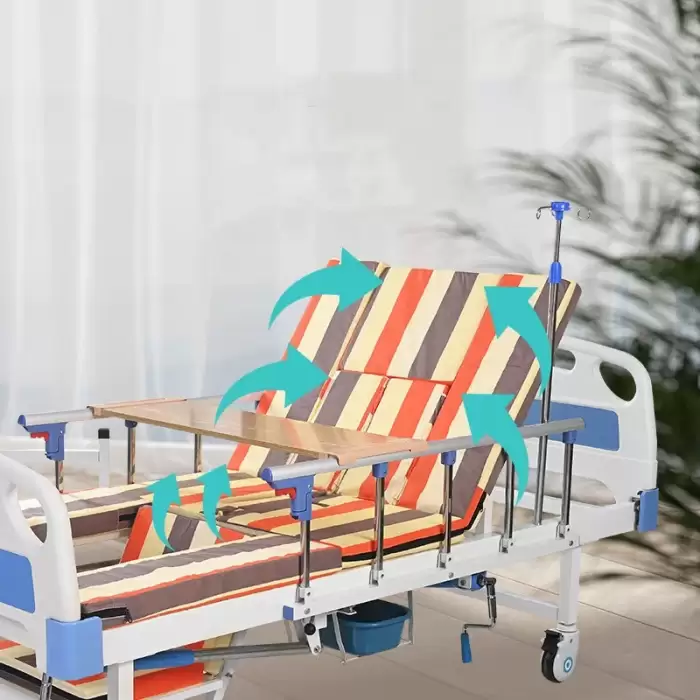 Multifunctional Rehabilitation Nursing Home Medical Bed for Paralyzed Patients Nursing Bed Hospital Bed With Toilet — image 5