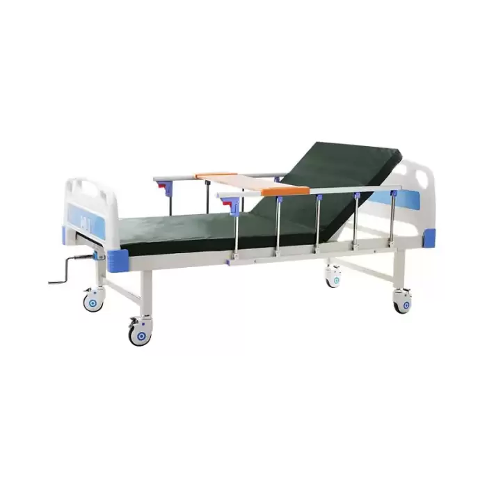 Manual Crank Medical Bed Healthcare Hospital Bed Patient Nursing Folding Bed — image 4
