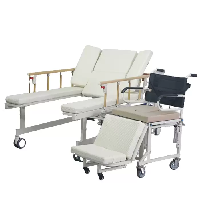 Manual Metal Hospital Bed for Home Care with 1 Year Warranty Durable Comfortable Nursing Patient Bed — image 6