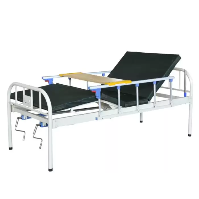 Medical Hospital Bed 2 Crank Adjustable Simple Manual Hospital Bed Nursing Bed for Home Use — image 4