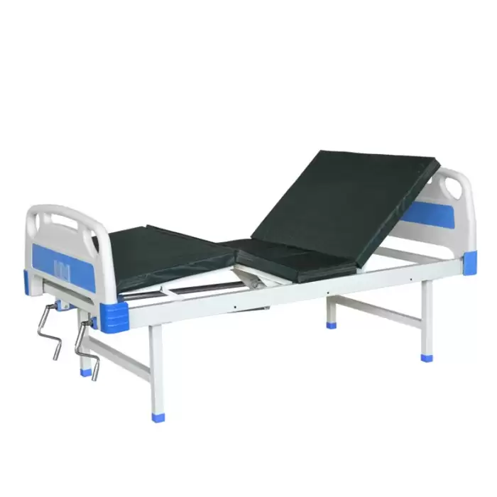 Medical Hospital Bed 2 Crank Adjustable Simple Manual Hospital Bed Nursing Bed for Home Use — image 6