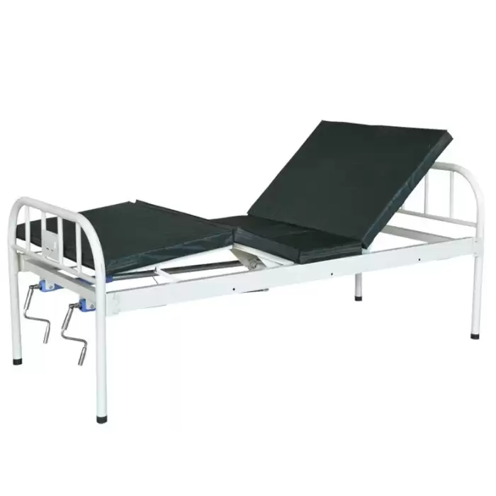 Medical Hospital Bed 2 Crank Adjustable Simple Manual Hospital Bed Nursing Bed for Home Use — image 7