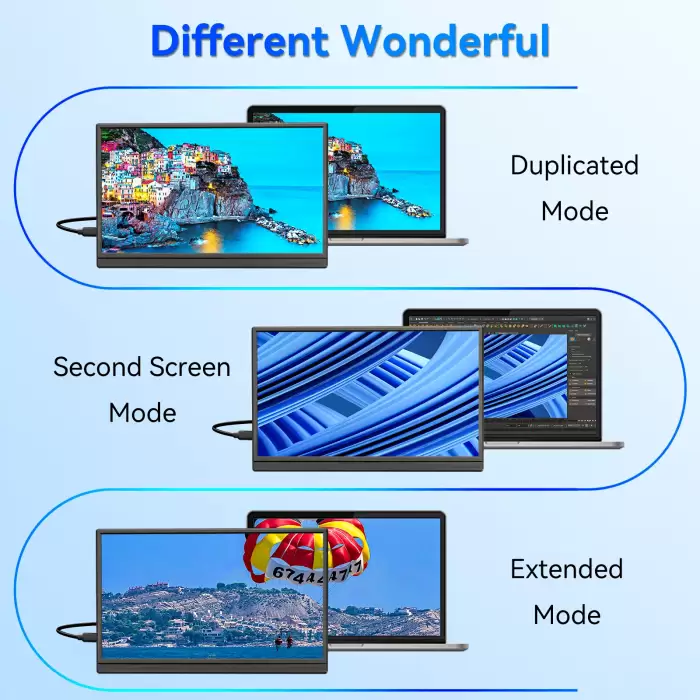VEOUT Gift 15.6inch 60HZ Gaming Portable Monitor for Laptop, 1080P IPS Display LCD FHD External Second Computer Screen for Phone — image 7