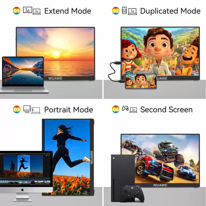 15.6 inch Portable Monitor for Laptop, 1080P 60HZ Gaming IPS Display LCD FHD External Second Computer Screen for Phone — image 5