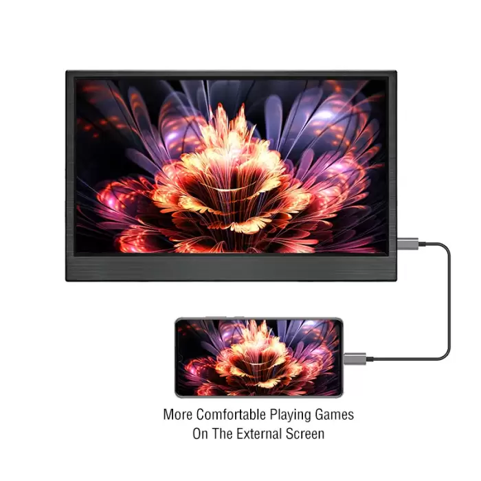 Anmite 15.6-Inch Portable Touch Monitor Non-touch optional 1080P HDR 16:9 For XBox PS4 / 5 Switch Cell Phone PC Loptop Extensio — image 5