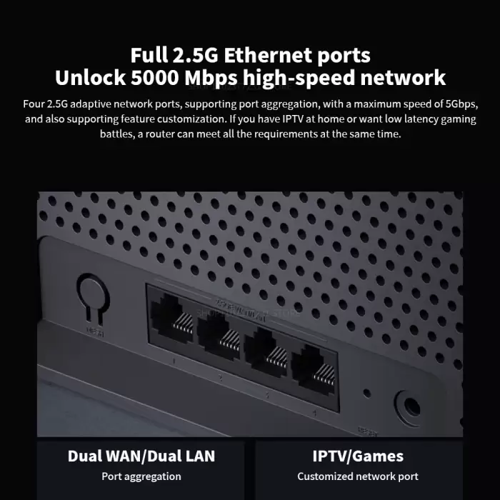 Xiaomi Router BE6500 Quad Nucleus Wifi7 6500Mbps 2.5G Ethernet Port Dual Frequency 2.4/5GHz 6 Independent Signal Amplifiers Mesh — image 6