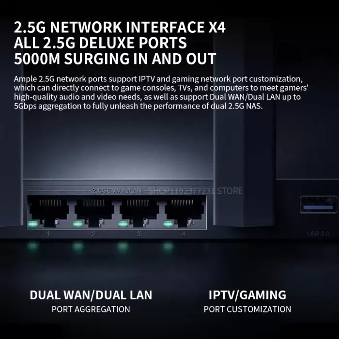 New XIAOMI Router BE7000 Tri-Band WiFi Repeater VPN 1GB Mesh USB 3.0 4 X 2.5G Ethernet Ports Modem Signal Amplifier — image 6