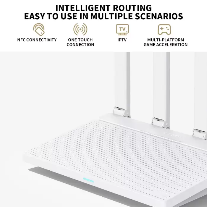 Xiaomi AX3000T Router 5GHz 160MHz Broadband 1.3GHz Processor High Speed NFC Connection For Home Office Games — image 4
