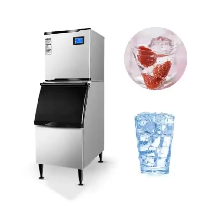 Commercial Automatic Cube Ice Crusher Machine 250kg/24H Ice Crusher Machinefor Households And Hotels Electric El — image 3
