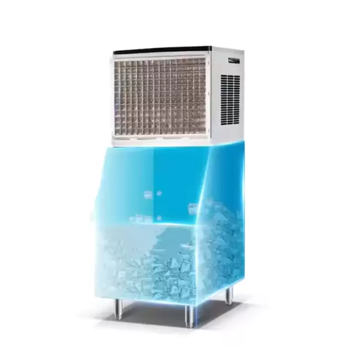 Commercial Automatic Cube Ice Crusher Machine 250kg/24H Ice Crusher Machinefor Households And Hotels Electric El — image 5