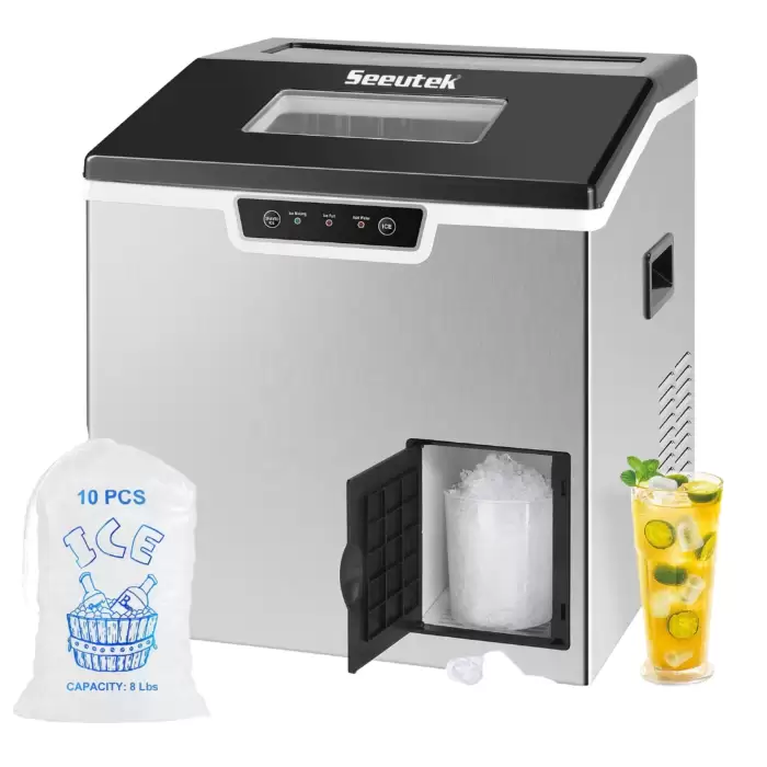 Ice Maker OEM Counter Top Portable Electric 15-20kg/day Cube Shaped Ice Maker New Arrival Home Use Factory Direct Wholesale — image 5