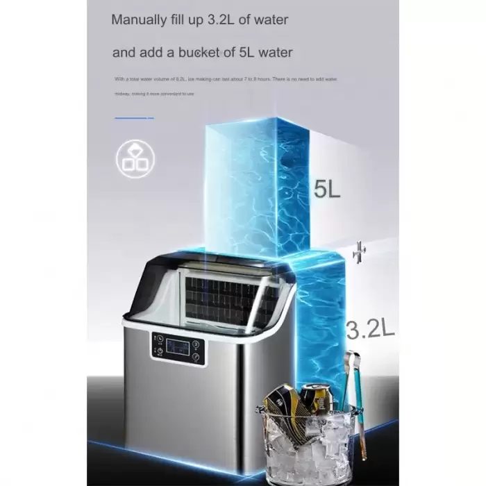 Ice Maker New Design Home Ice Maker Machine 35kg Commercial Automatic Smart Small Mini Portable — image 7